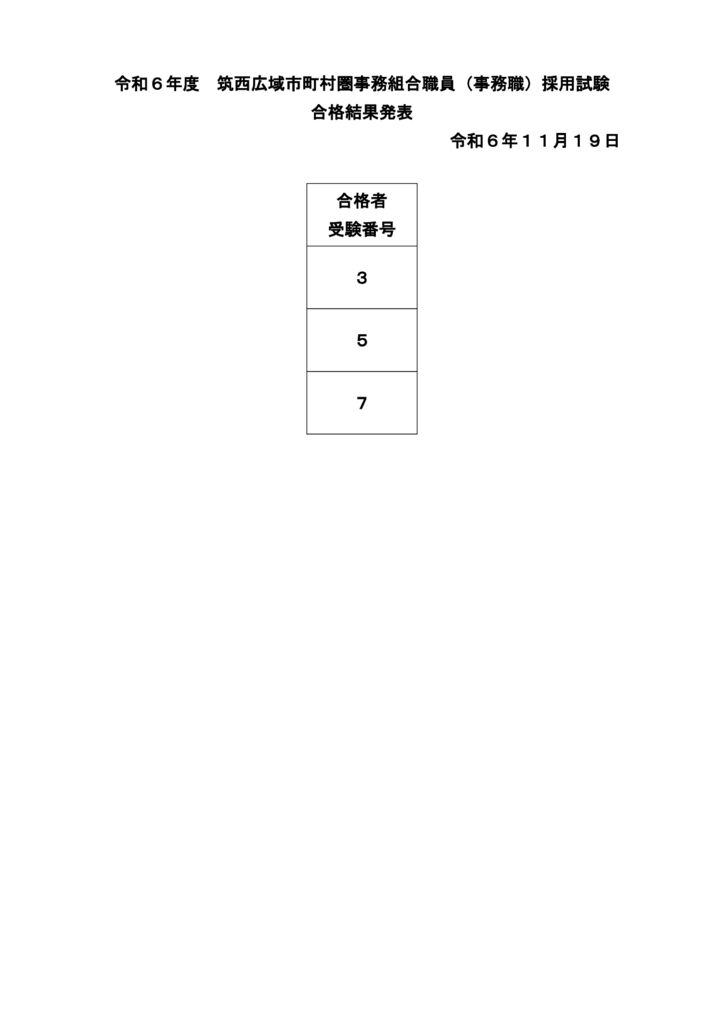 241115R6 職員採用試験　合格者発表のサムネイル